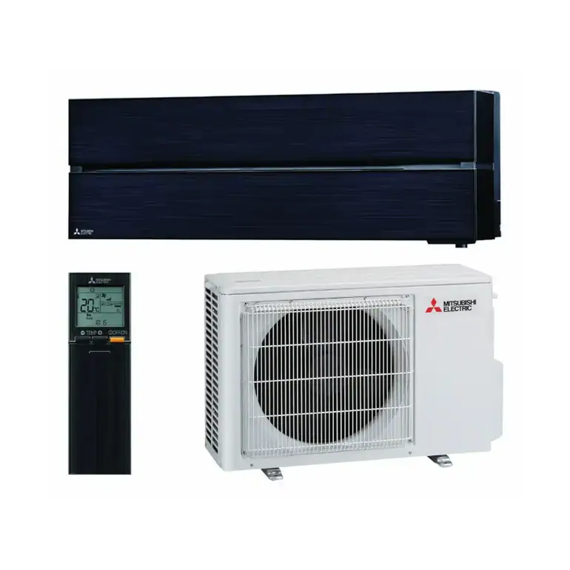 Ilmalämpöpumppu Mitsubishi Electric LN25 Onyxinmusta.