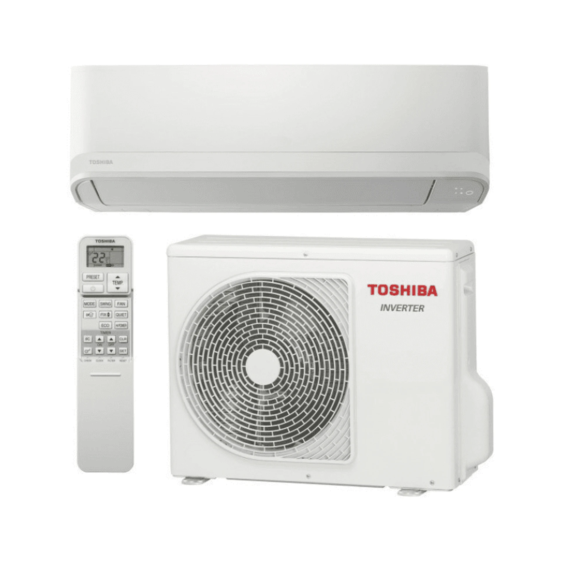 Ilmalämpöpumppu Toshiba Seiya 7, Valkoinen.