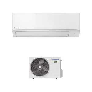 Panasonic TZ35WKE -sarjan valkoinen sisäyksikkö ja ulkoyksikkö.