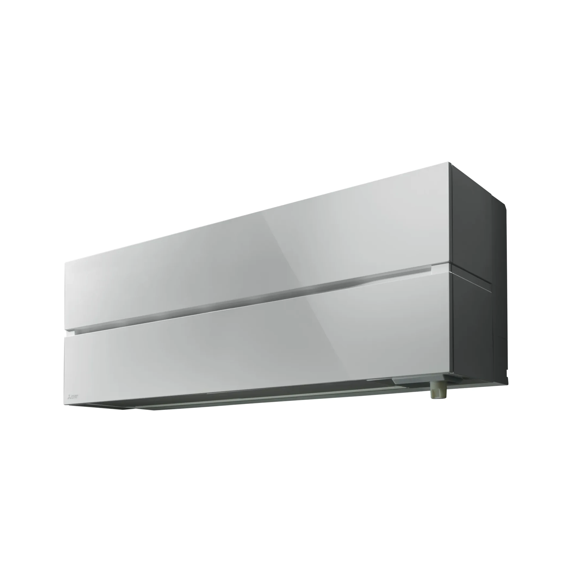 Mitsubishi Electric LN50 Lumenvalkoinen – lumenvalkoinen LN-sarjan sisäyksikkö sivuviistosta.